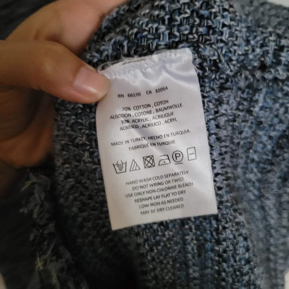 Anthropologie Holding Horses Blue  Fringe Tweed Shift Dress - Picture 5 of 5
